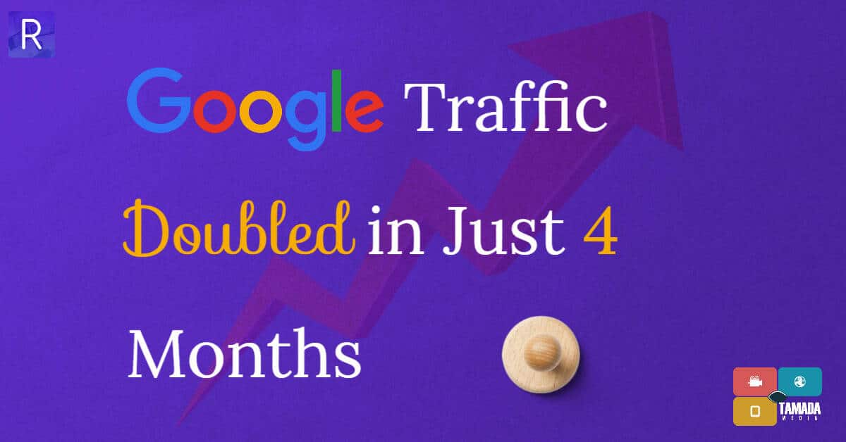 Google Traffic of wirally doubled in 4 months