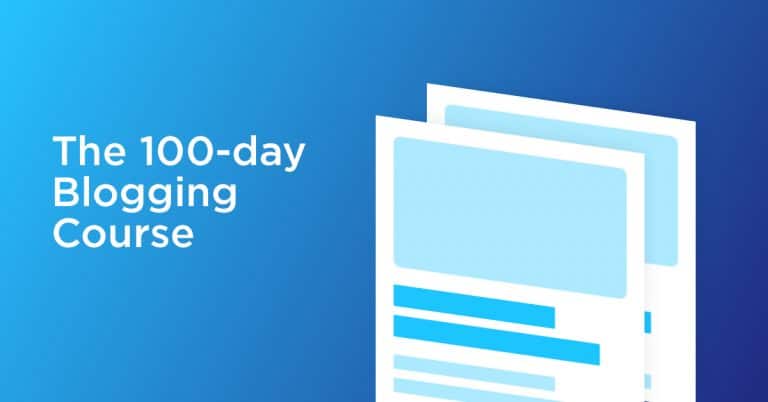 100 Day Blogging Course