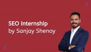 Sanjay Shenoy Seo Internship