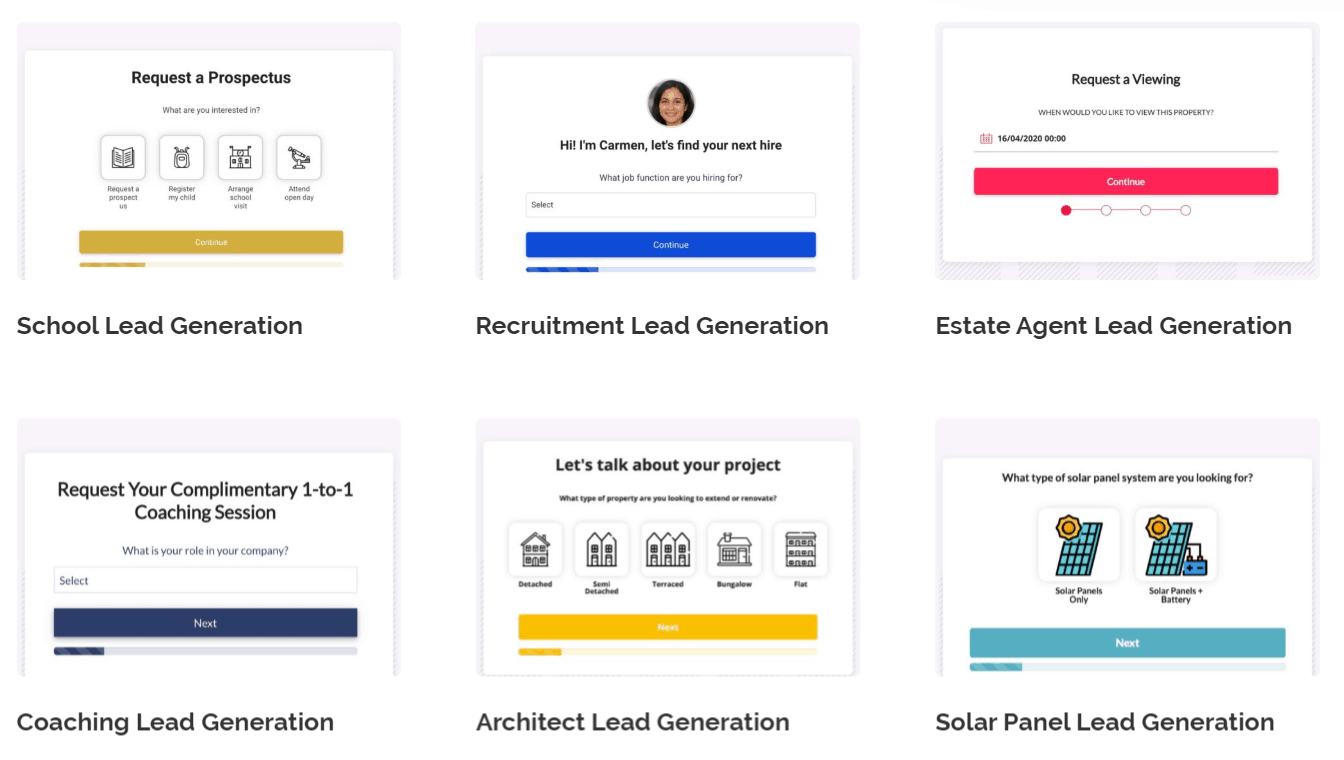 Six Sample Templates Of Leadformly